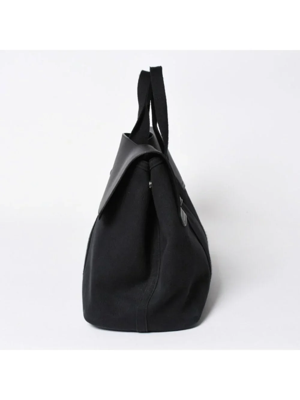 Hermes Handbag Valparaiso MM Tote Black Silver